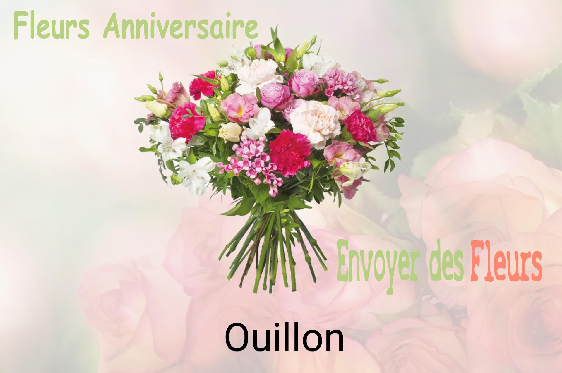 Bouquet de fleurs d’anniversaire livré à Ouillon